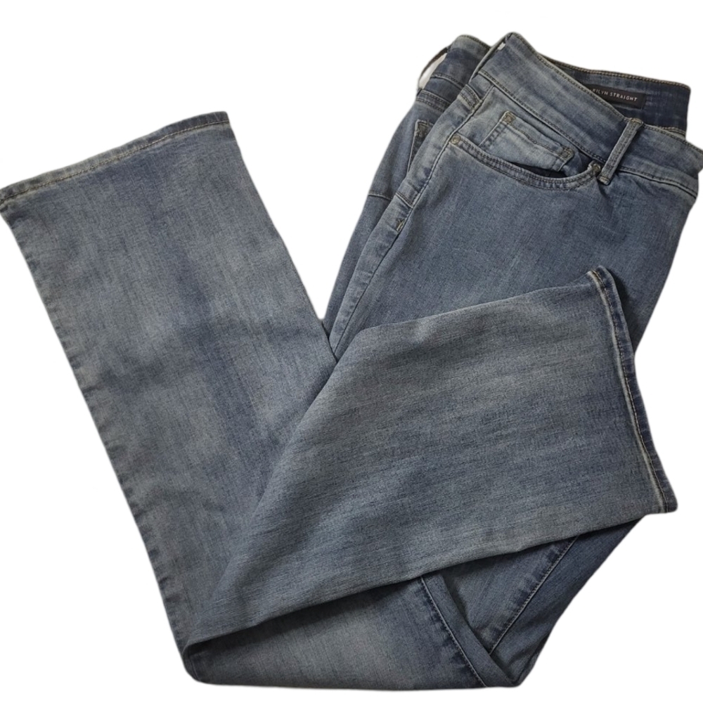 NYDJ Marilyn Straight jeans Featuring their signature Lift-Tuck Technology Sz 14 - Picture 2 of 7